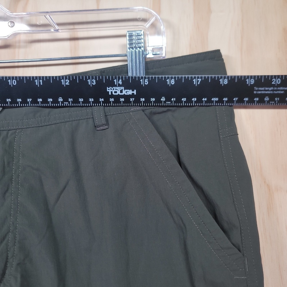 REI Co-op Sahara Cargo Hiking Pants Mens 36x32 Olive Green Roll Up Leg Stretch - Picture 7 of 16